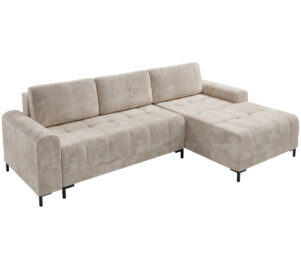 narożnik do salonu z funkcją spania i pojemnikiem