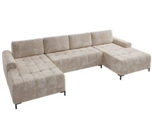 narożnik do salonu z funkcją spania i pojemnikiem