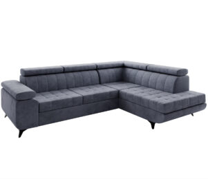 narożnik do salonu z funkcją spania i pojemnikiem