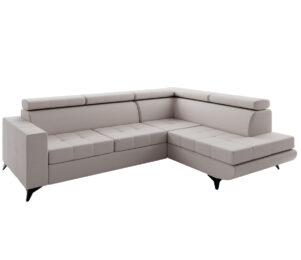 narożnik do salonu z funkcją spania i pojemnikiem