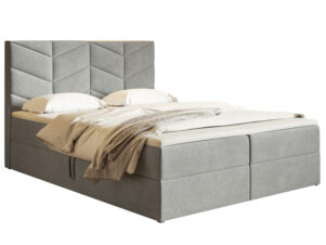 łóżko kontynentalne z wysokim zagłówkiem