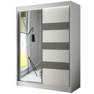 Szafa przesuwna LTS1 szkło lacobel z lustrem