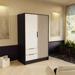 Szafa NILO 102cm z uchylnymi drzwiami i szufladami