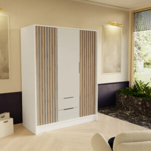 Szafa NILO 150cm z uchylnymi drzwiami i szufladami