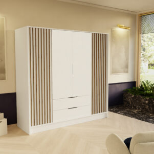 Szafa NILO 200cm z uchylnymi drzwiami i szufladami