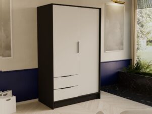 Szafa BRUNO 102cm z uchylnymi drzwiami i szufladami